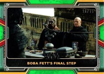 2022 Topps Star Wars: The Book of Boba Fett - Green #40 Boba Fett's Final Step Front
