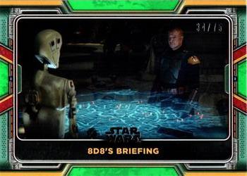 2022 Topps Star Wars: The Book of Boba Fett - Green #41 8D8's Briefing Front