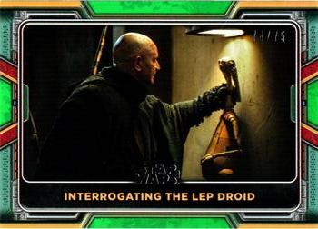 2022 Topps Star Wars: The Book of Boba Fett - Green #58 Interrogating the LEP Droid Front