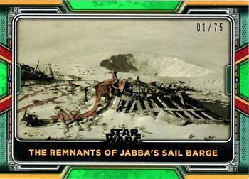 2022 Topps Star Wars: The Book of Boba Fett - Green #59 The Remnants of Jabba's Sail Barge Front