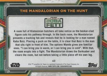 2022 Topps Star Wars: The Book of Boba Fett - Green #63 The Mandalorian on the Hunt Back