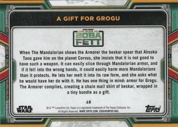 2022 Topps Star Wars: The Book of Boba Fett - Green #68 A Gift for Grogu Back