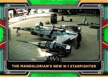 2022 Topps Star Wars: The Book of Boba Fett - Green #69 The Mandalorian's New N-1 Starfighter Front