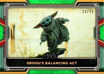 2022 Topps Star Wars: The Book of Boba Fett - Green #79 Grogu's Balancing Act Front