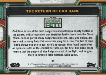 2022 Topps Star Wars: The Book of Boba Fett - Green #84 The Return of Cad Bane Back