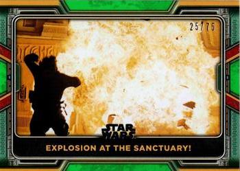 2022 Topps Star Wars: The Book of Boba Fett - Green #85 Explosion at the Sanctuary! Front