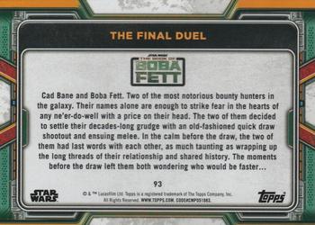 2022 Topps Star Wars: The Book of Boba Fett - Green #93 The Final Duel Back