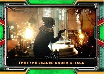2022 Topps Star Wars: The Book of Boba Fett - Green #97 The Pyke Leader Under Attack Front