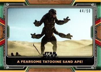 2022 Topps Star Wars: The Book of Boba Fett - Bronze #19 A Fearsome Tatooine Sand Ape! Front