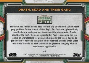 2022 Topps Star Wars: The Book of Boba Fett - Bronze #43 Drash, Skad and Their Gang Back
