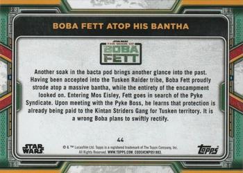 2022 Topps Star Wars: The Book of Boba Fett - Bronze #44 Boba Fett Atop His Bantha Back