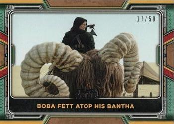 2022 Topps Star Wars: The Book of Boba Fett - Bronze #44 Boba Fett Atop His Bantha Front