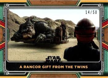 2022 Topps Star Wars: The Book of Boba Fett - Bronze #47 A Rancor Gift from the Twins Front
