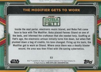 2022 Topps Star Wars: The Book of Boba Fett - Bronze #53 The Modifier Gets to Work Back