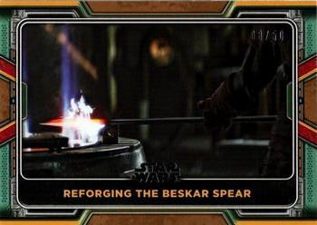 2022 Topps Star Wars: The Book of Boba Fett - Bronze #65 Reforging the Beskar Spear Front