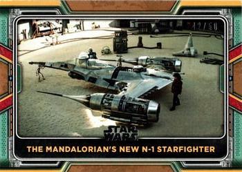 2022 Topps Star Wars: The Book of Boba Fett - Bronze #69 The Mandalorian's New N-1 Starfighter Front