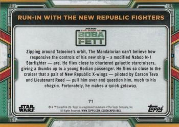 2022 Topps Star Wars: The Book of Boba Fett - Bronze #71 Run-in with the New Republic Fighters Back