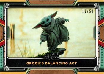 2022 Topps Star Wars: The Book of Boba Fett - Bronze #79 Grogu's Balancing Act Front