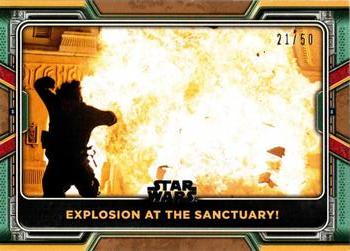 2022 Topps Star Wars: The Book of Boba Fett - Bronze #85 Explosion at the Sanctuary! Front