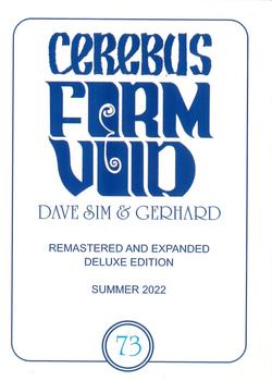 2022 Cerebus Form & Void #73 Remastered And Expanded Deluxe Edition Back