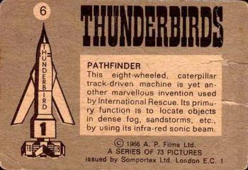 1966 Somportex Thunderbirds Color (2nd Series) #6 Pathfinder Back