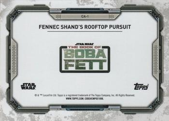 2022 Topps Star Wars: The Book of Boba Fett - Concept Art #CA-1 Fennec Shand's Rooftop Pursuit Back