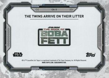 2022 Topps Star Wars: The Book of Boba Fett - Concept Art #CA-3 The Twins Arrive on Their Litter Back