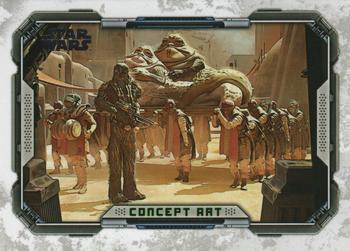 2022 Topps Star Wars: The Book of Boba Fett - Concept Art #CA-3 The Twins Arrive on Their Litter Front