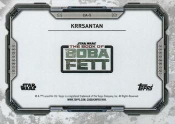 2022 Topps Star Wars: The Book of Boba Fett - Concept Art #CA-5 Krrsantan Back