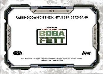 2022 Topps Star Wars: The Book of Boba Fett - Concept Art #CA-7 Raining Down on the Kintan Striders Gang Back