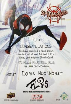 2022 Upper Deck Spider-Man: Into the Spider-Verse - Sketch Artists #NNO Floris Hoolhorst Back