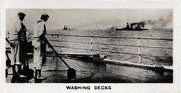 1929 Wills's The Royal Navy #31 Washing Decks Front