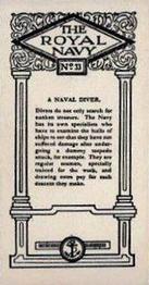 1929 Wills's The Royal Navy #33 A Naval Diver Back