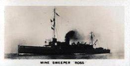 1929 Wills's The Royal Navy #49 Mine Sweeper Ross Front