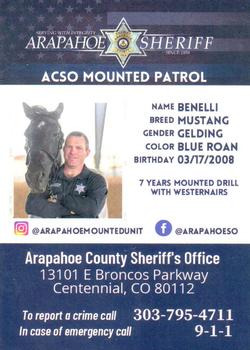 2022 ACSO Mounted Patrol #NNO Benelli Back
