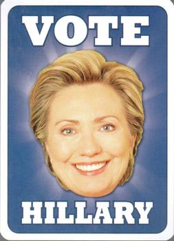 2007 Presidential Decks 2008 Vote Hillary Playing Cards #10♣ Ken Salazar Back