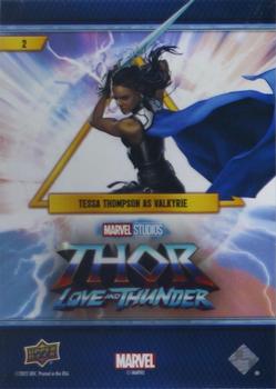 2022 Upper Deck Marvel Thor: Love and Thunder Weekly #2 Tessa Thompson Back