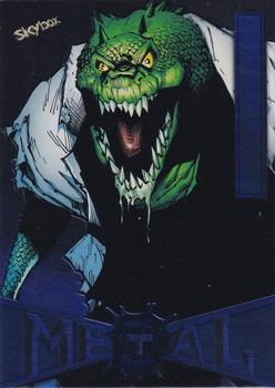 2021 SkyBox Metal Universe Marvel Spider-Man - Blue Light FX #44 Lizard Front