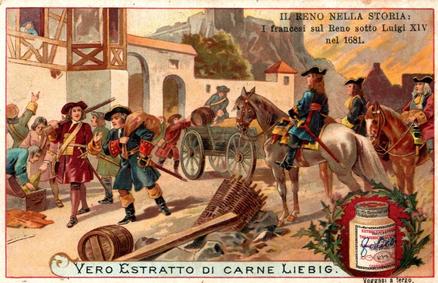 1901 Liebig The Rhine in History (Italian Text)(F682, S682) #NNO 1681 Front