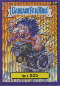 2022 Topps Chrome Garbage Pail Kids Original Series 5  - Purple Wave Refractors #205a Hot Rod Front