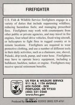 2002 US Fish & Wildlife Service #NNO Firefighter Back