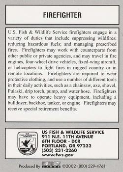 2002 US Fish & Wildlife Service #NNO Firefighter Back