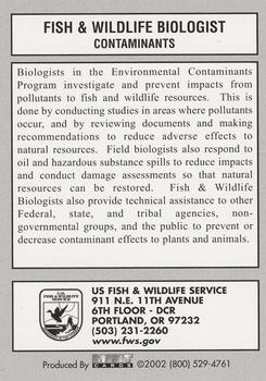 2002 US Fish & Wildlife Service #NNO Fish & Wildlife Biologist – Contaminants Back