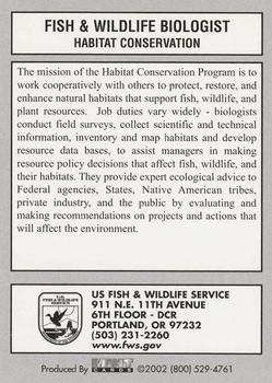2002 US Fish & Wildlife Service #NNO Fish & Wildlife Biologist – Habitat Conservation Back