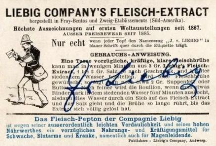1897 Liebig Postage Stamps I (German Text) (F520, S521) #NNO USA Back