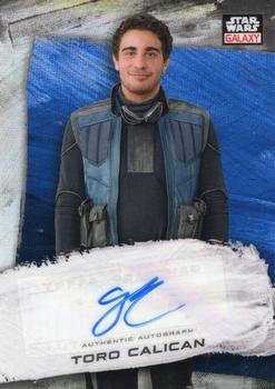 2022 Topps Chrome Star Wars Galaxy - Autographs Blue #GA-JC Jake Cannavale Front