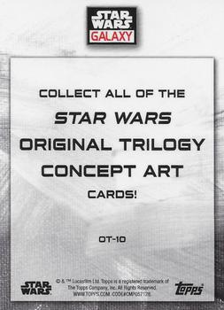 2022 Topps Chrome Star Wars Galaxy - Original Trilogy Concept Art #OT-10 Luke Skywalker / Princess Leia / Han Solo Back