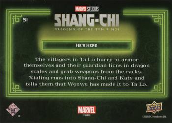 2023 Upper Deck Marvel Shang-Chi and the Legends of the Ten Rings #51 He's Here Back