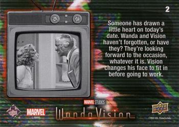 2023 Upper Deck Marvel Wandavision #2 What’s So Special About Today? Back