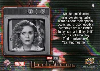 2023 Upper Deck Marvel Wandavision #5 A Special Occasion Back